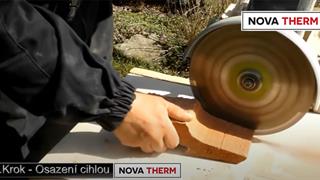 NOVA Therm montáž - 6. Osazení cihlou NOVA Therm